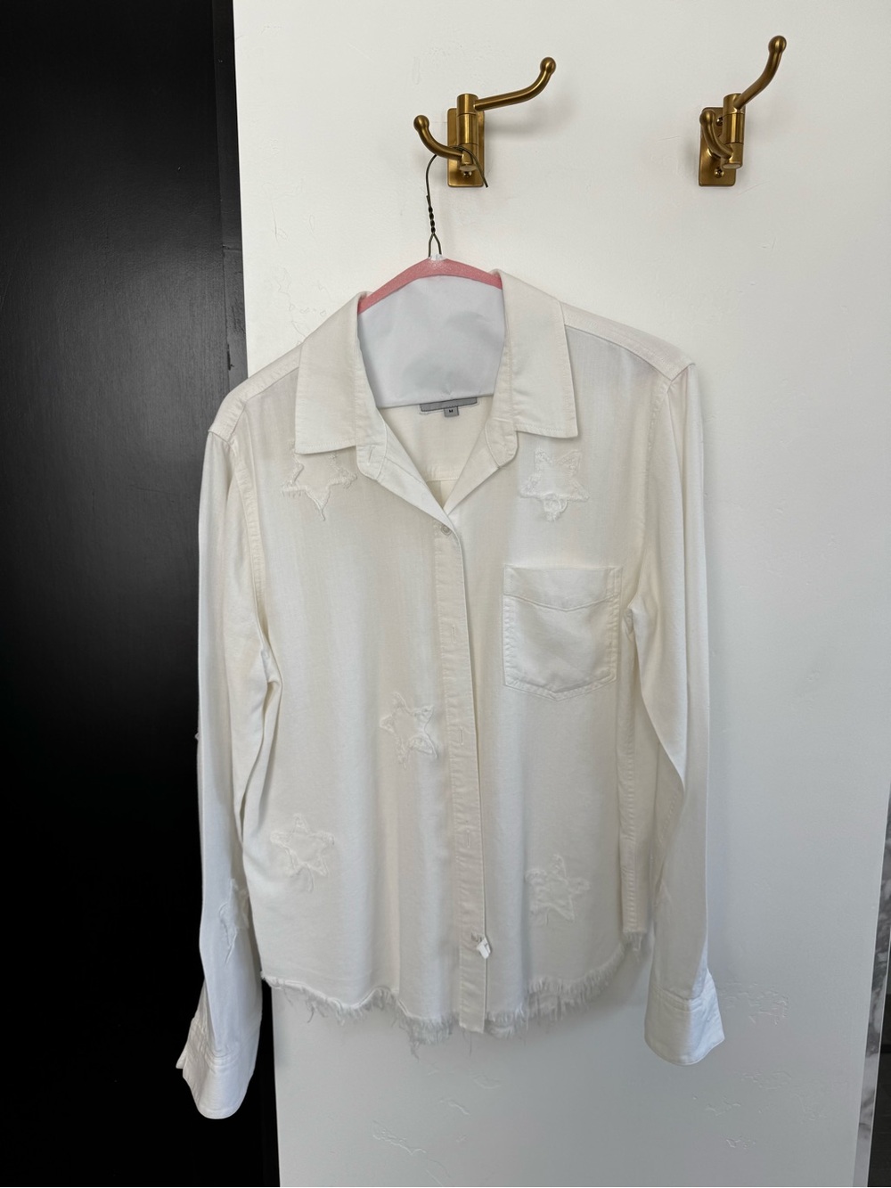 Rails Star White Collared Button-Up Shirt